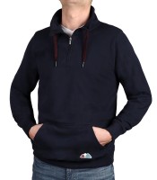 Extra Lang, Sweatshirt mit Stehkragen von Kitaro in Marine