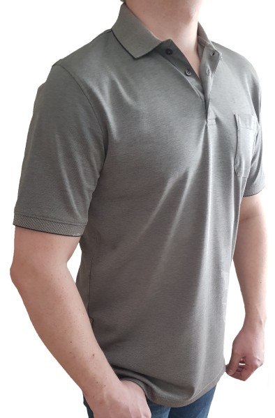Poloshirt KITARO Olive mel. -in EXTRA LANG