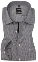 OLYMP Extra langer Arm 69 cm, Hemden Luxor modern fit, Gemustert Schwarz/Weiss 39