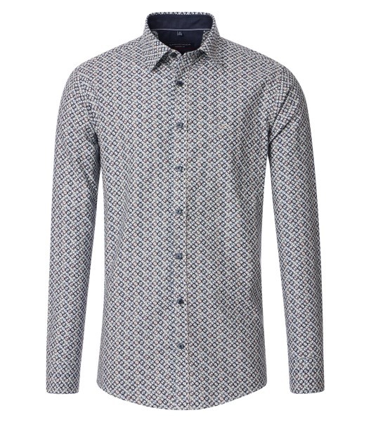 Freizeithemd, Extra langer Arm 72 cm, Casa Moda Casual Fit, Gemustert