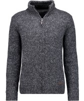 RAGMAN -Cardigan-JACKE mit Fleece-Innenfutter, Extra Lang Anthrazit