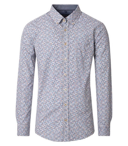 Freizeithemd, Extra langer Arm 72 cm, Casa Moda Casual Fit, Gemustert
