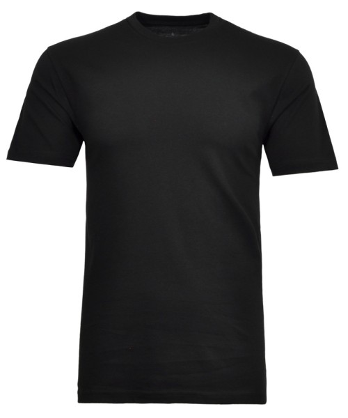 T-Shirt Extra Lang Herren von Ragman, Rundhals in Schwarz
