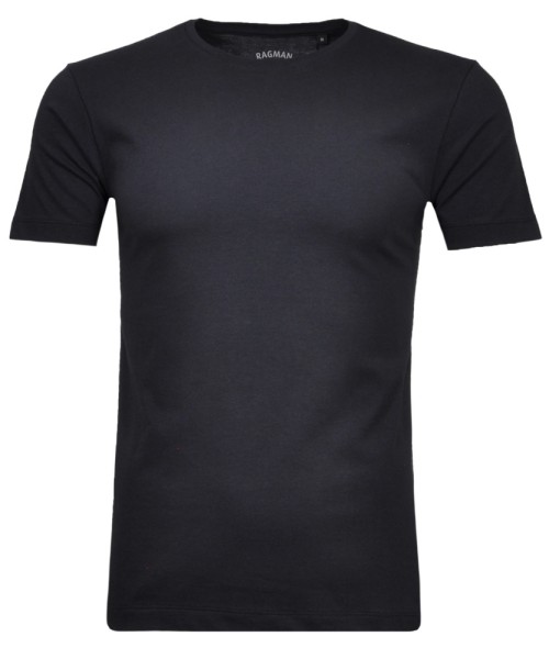 T-Shirt Extra Lang Herren von Ragman, Rundhals in Marine