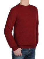 Kitaro Herren Strick-Pullover, Extra Langer Arm, Bordealux