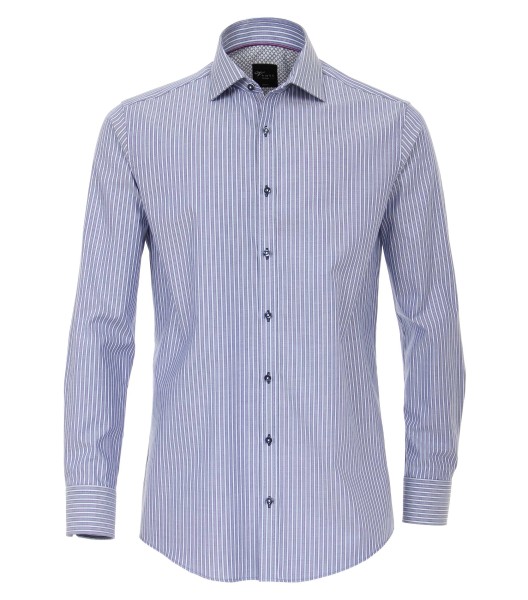 Extra langer Arm 72 cm, Hemd Venti Slim Fit, Streifen Blau