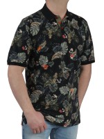 Herren Poloshirt KITARO Gemustert - Extra Lang