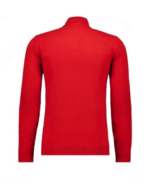 Herren Pullover Roter Strick Pullover V Ausschnitt Roter Herren