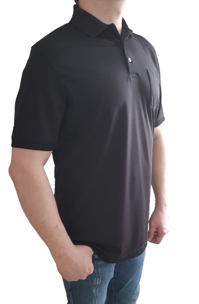 Poloshirt KITARO Schwarz--in EXTRA LANG