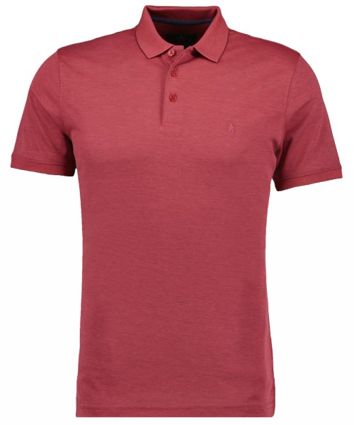 Ragman Softknit-Polo Kurzarm in Koralle, Extra Langer Rumpf