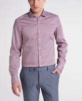 Extra langer Arm 72 cm, Hemd Eterna Slim Fit, Gemustert