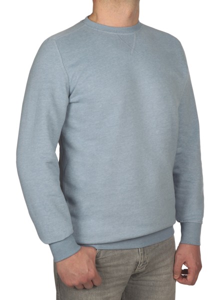 Sweatshirt in extra lang von KITARO - Hellblau