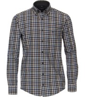 FLANELL-Freizeithemd, Extra langer Arm 72 cm, Casa Moda Casual Fit, Kariert