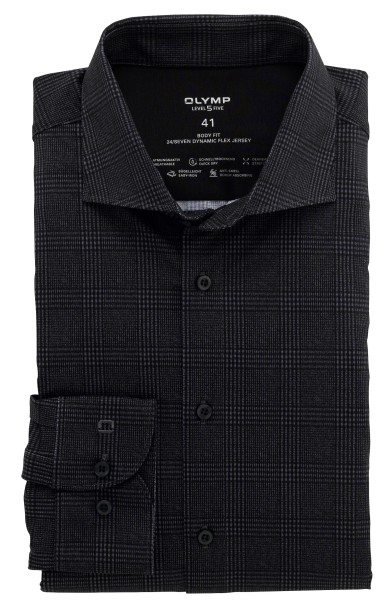 OLYMP Level Five 24/Seven body fit,,-Extra Langer Arm 69 cm, Gemustert