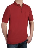 Poloshirt KITARO Dunkelrot--Extra Lang