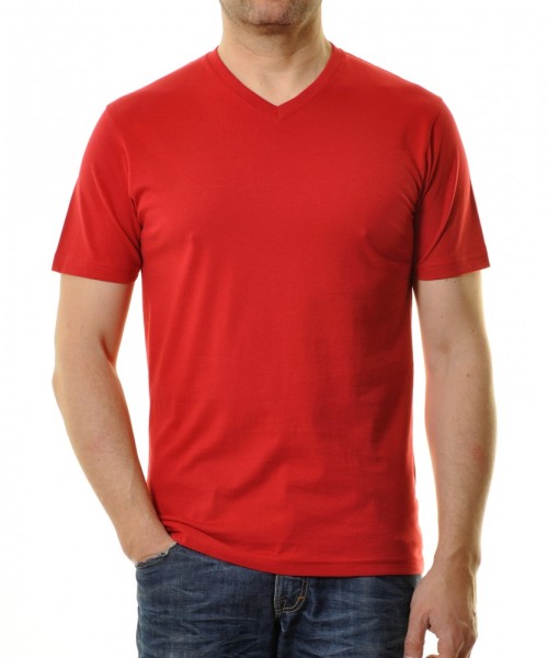T-Shirt Extra Lang Herren von Ragman, Tall Size in Rot