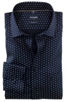 OLYMP Extra langer Arm 69 cm, Hemden Luxor modern fit, Gemustert Marine