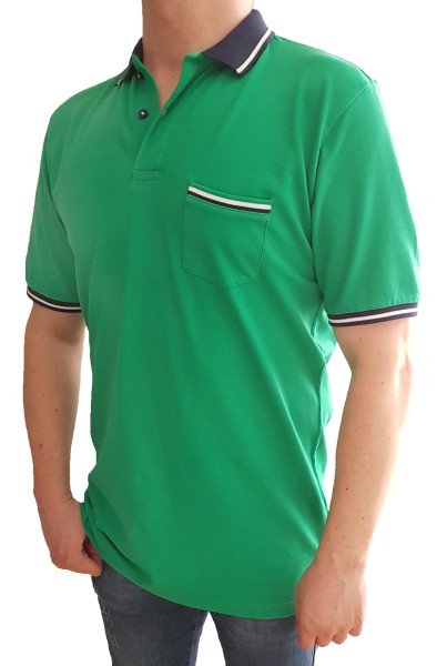 Poloshirt KITARO Grün-in EXTRA LANG