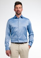 Hemden Extra langer Arm 72 cm, Eterna Modern Fit PERFORMANCE SHIRT in Blau