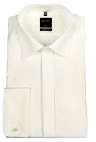 OLYMP Extra Langer Arm 70 cm, Hemd EL, Luxor modern fit, Umschlagmanschetten, Beige 39