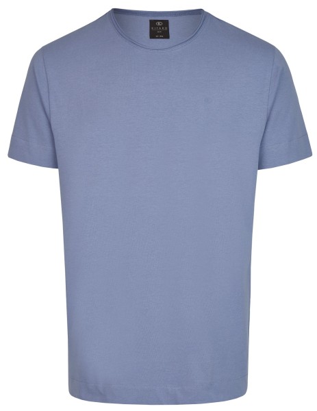 T-Shirt KITARO Rundhals Blau - Extra Lang