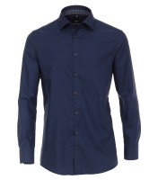 Hemden EXtra Langer Arm 72 cm, Venti Modern Fit, Struktur Dunkelblau