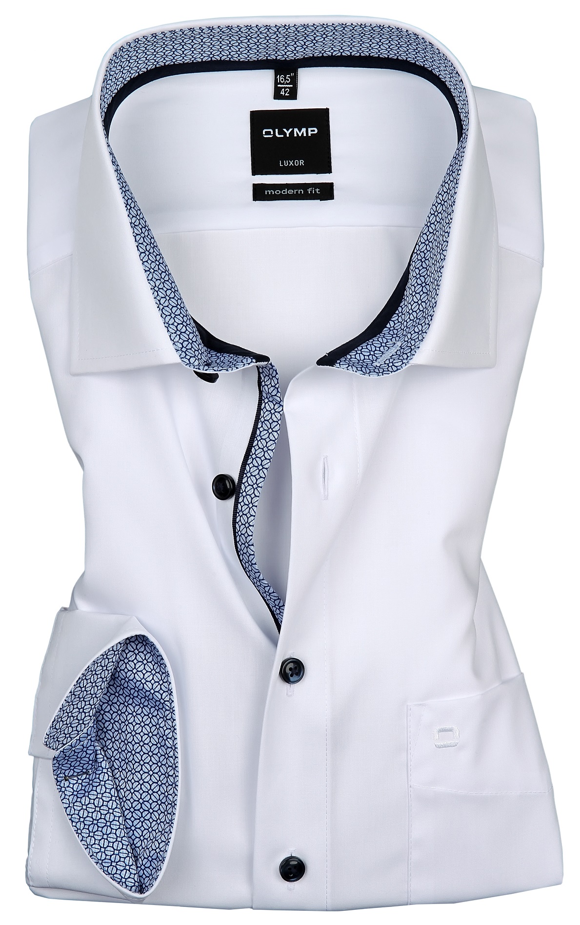 OLYMP Extra langer fit, Arm Hemden modern modisch weiß cm, Luxor 69