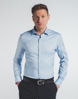 Hemden Extra langer Arm 72 cm, E T E R N A Slim Fit, Hellblau