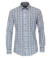 Freizeithemd, Extra langer Arm 72 cm, Casa Moda Casual Fit, Kariert Blau