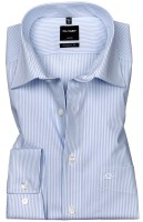 OLYMP Extra langer Arm 69 cm, Hemd EL, Luxor modern fit, Streifen Hellblau/Weiß 42
