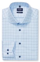 OLYMP Hemden Extra langer Arm 69 cm, Luxor modern fit, Kariert