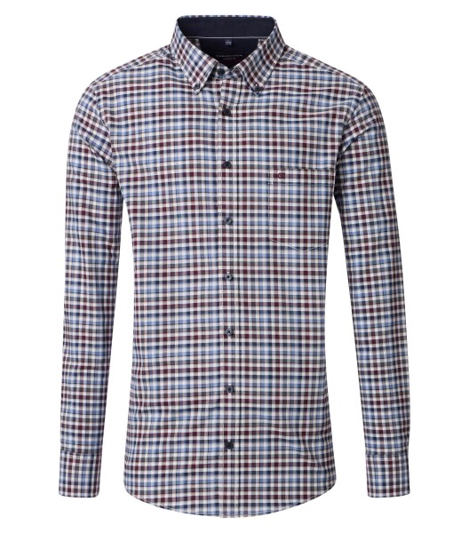 Freizeithemd, Extra langer Arm 72 cm, Casa Moda Casual Fit, Kariert