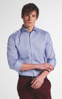 Extra langer Arm 72 cm, Hemd Eterna Slim Fit, Gemustert