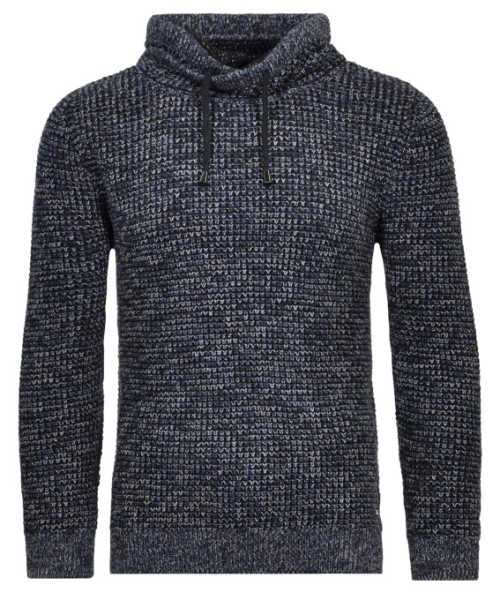 RAGMAN Strickpullover mit Kragen in blau, Extra Lang
