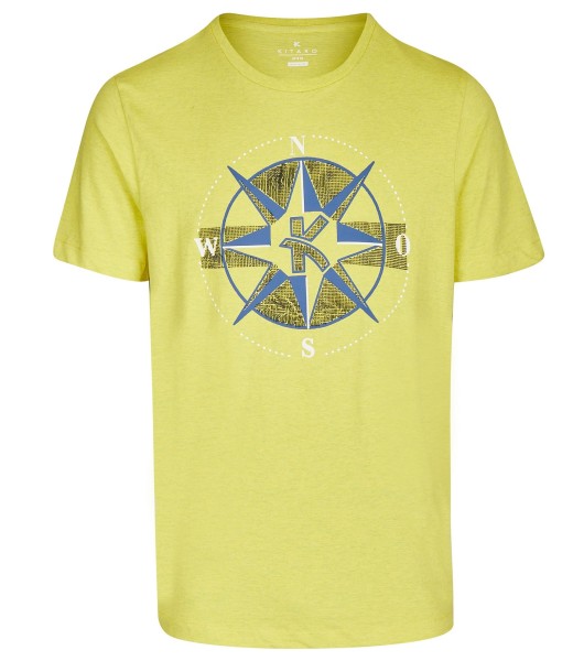 T-Shirt KITARO Rundhals mit Aufdruck - Extra Lang