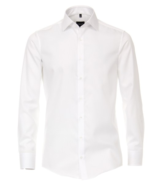 Hemd VENTI Modern Fit, Extra langer Arm 72 cm, Weiß