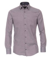 Extra langer Arm 72 cm, Hemd Venti Modern Fit, Gemustert Lila