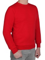 KITARO Pullover Rundhals in Rot, Extra Lang