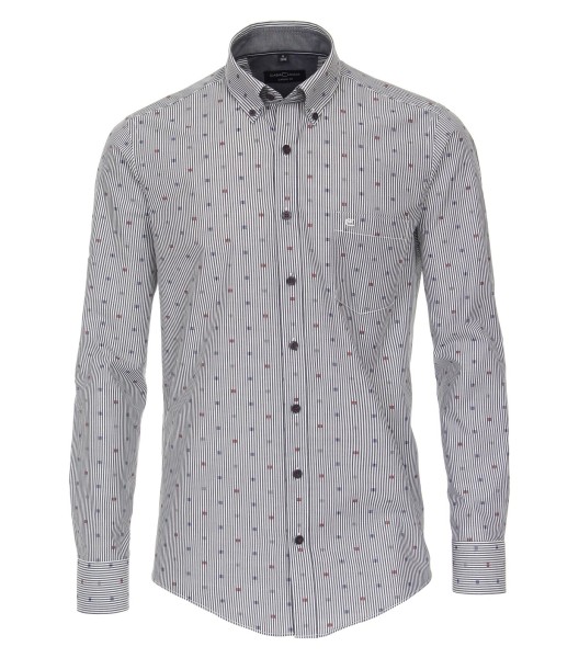 Freizeithemd, Extra langer Arm 72 cm, Casa Moda Casual Fit, Gemustert