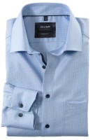 OLYMP Extra langer Arm 69 cm, Hemden Luxor modern fit, Gemustert Hellblau