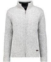 RAGMAN -Cardigan-JACKE mit Fleece-Innenfutter, Extra Lang Hellgrau