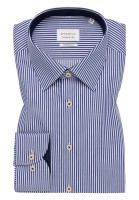 Hemden Extra langer Arm 72 cm, Eterna modern fit, Streifen Blau/Weiss