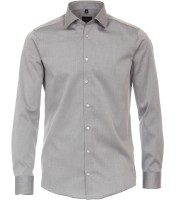 Hemd VENTI Modern Fit, Extra langer Arm 72 cm, Grau