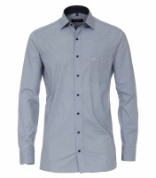 Casa Moda Modern Fit, Extra langer Arm 72 cm, Gemustert Blau