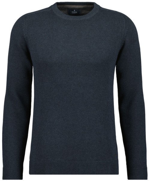 RAGMAN Strickpullover Rundhals in Asphalt, Extra Lang