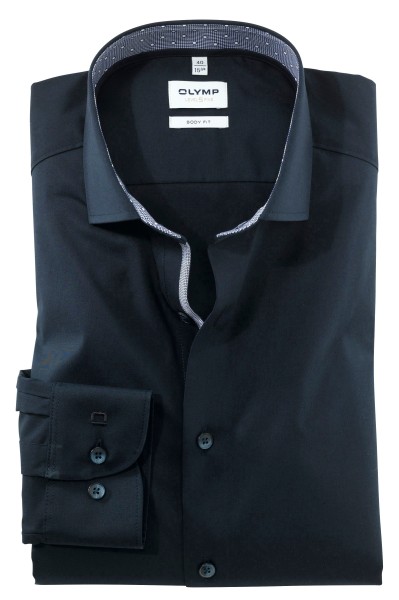 OLYMP Extra Langer Arm 69 cm, Hemden Level Five, body fit, Marine