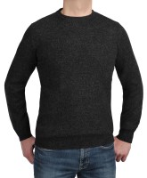 Kitaro Herren Strick-Pullover, Extra Langer Arm, Anthrazit