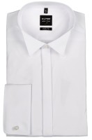 OLYMP Extra Langer Arm 70 cm, Hemden Level Five body fit, KläppchenKragen, Weiß