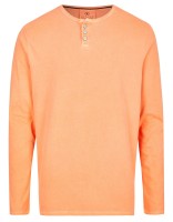 T-Shirt Langarm in extra lang von KITARO - in Orange