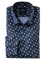 OLYMP Extra langer Arm 69 cm, Hemden Level Five body fit, Gemustert